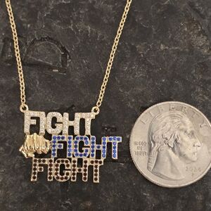 MAGA trump fight necklace 14kt gold vermeil